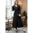 Kleid übergroße Kurzarm Damen (UNI S-L) ITALIAN FASHION IMD20187