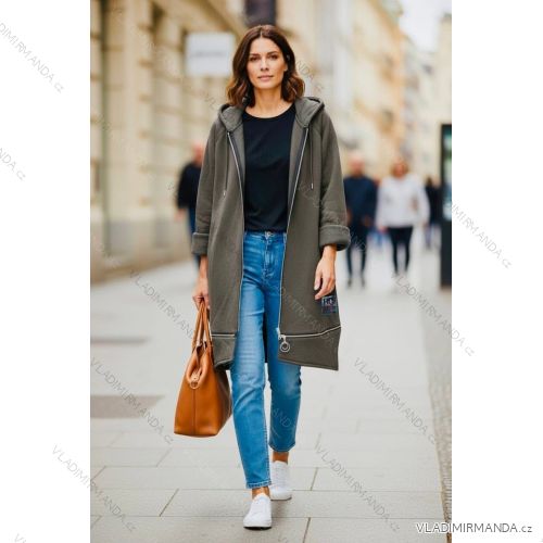 Kleid übergroße Kurzarm Damen (UNI S-L) ITALIAN FASHION IMD20187