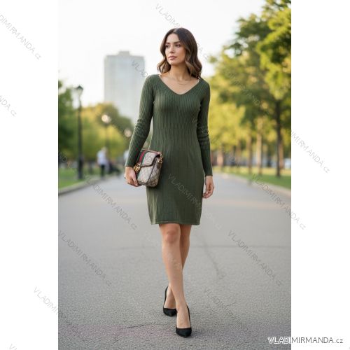 Kleid übergroße Kurzarm Damen (UNI S-L) ITALIAN FASHION IMD20187