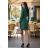 Kleid übergroße Kurzarm Damen (UNI S-L) ITALIAN FASHION IMD20187