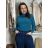 Langärmliger gestrickter Rollkragenpullover für Damen (S/M EINHEITSGRÖSSE) ITALIAN FASHION EXTRA ME IMM22FD9076/DR1 Rot