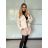Leichter Kurzarmpullover für Damen (S/M/L ONE SIZE) ITALIAN FASHION IMWKK252585 M/L/XL beige