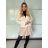 Leichter Kurzarmpullover für Damen (S/M/L ONE SIZE) ITALIAN FASHION IMWKK252585 M/L/XL beige