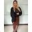 Damen-Lederjacke mit langen Ärmeln (Einheitsgröße S/M) ITALIAN FASHION IMPDY231SSH8223