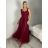 Langes, glitzerndes Tüll-Partykleid Carmen mit Trägern für Damen (Einheitsgröße S/M/L) ITALIENISCHE MODE IMC24429