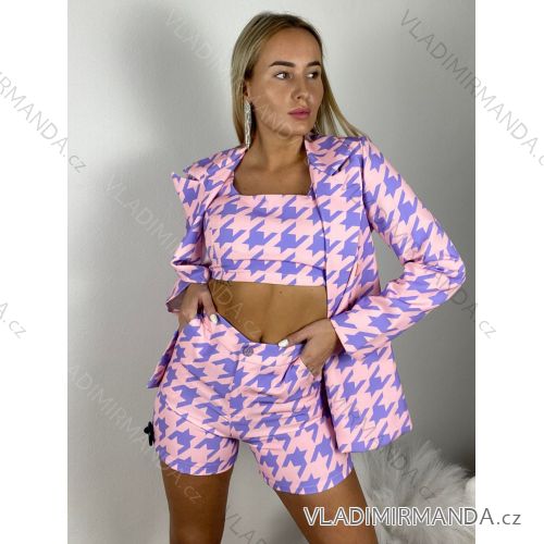 Kleid mit Knöpfen und geknöpften Damen (uni s-m) ITALIAN FASHION IM2203948 S lila