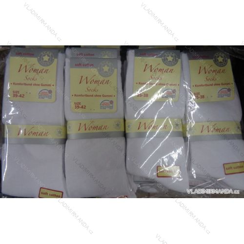 Socken schwache klassische weiße Frauen (35-42) VIRGIN GERMANY H-3305