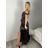 Langes Carmen-Partykleid für Damen (S/M/L EINHEITSGRÖSSE) ITALIAN FASHION IM324302