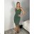 Midi-Sommerkleid mit Trägern für Damen (S/M EINHEITSGRÖSSE) ITALIAN FASHION IMWB23135 -   schwarz -   XS/S