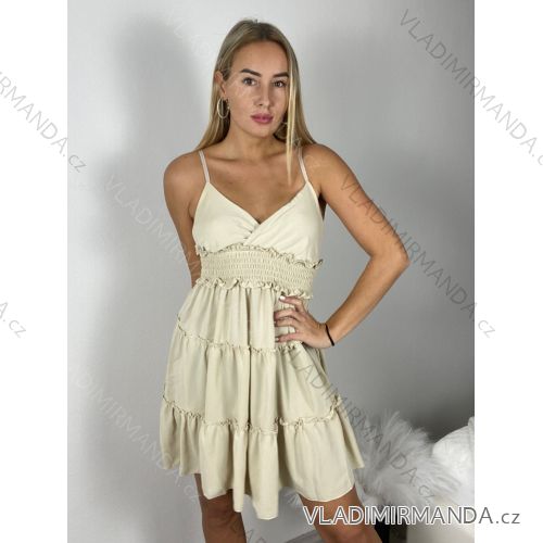 Kurzes Sommerkleid für Damen mit Trägern (S/M EINHEITSGRÖSSE) ITALIAN FASHION IMPBB24B22578