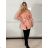 Langärmeliger Alpaka-Mantel für Damen (Einheitsgröße S/M/L) ITALIAN FASHION IMWCW23010 S / M / L Rose alte Rose