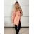 Langärmeliger Alpaka-Mantel für Damen (Einheitsgröße S/M/L) ITALIAN FASHION IMWCW23010 S / M / L Rose alte Rose