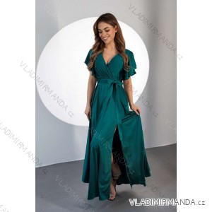 Langes formelles Kurzarmkleid für Damen (36-54) POLISH FASHION PMLMR23ALICE