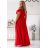Trägerloses langes Partykleid aus Satin für Damen (34-42) POLISH FASHION PMLEL24NATHALIE