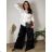 Kurzarmkleid für Damen in Übergröße (L-3XL) POLISH FASHION PMF20014 46 weiß