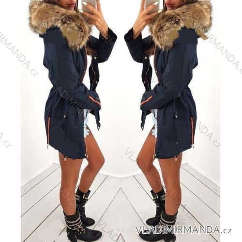 Beschichten Sie mit Damenfell (m-2xl) POLSKá MODA PM217016
