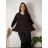 Langärmliges, leichtes Damen-Kapuzensweatshirt mit Reißverschluss, übergroß (52/54/56 ONE SIZE) ITALIAN FASHION IMC25359