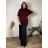 Lange Sommer-Haremshose für Damen (42/44/46 Einheitsgröße) ITALIAN FASHION IM424361  Wein