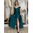 Langes, elegantes Kleid Carmen mit Trägern für Damen ADELE (M/L/XL, Einheitsgröße) ITALIENISCHE MODE IM4251147/DUR