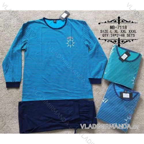 Pyjamas lange Männer (l-3xl) N-FEEL MB-7118