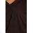 402-9 Bequemes Fledermausärmelkleid mit langen Ärmeln – Schokoladenbraun