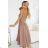 641-2 VIVIENNE Korsett-Midikleid mit ausgestelltem Rock für besondere Anlässe - beige