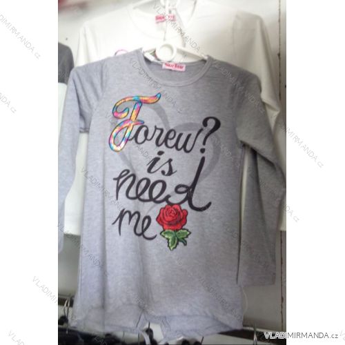 T-Shirt langärmliges jugendlich Mädchen (134-164) GLAS-BÄR 8P-7056
