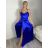 Langes trägerloses Abendkleid aus Satin für Damen (XS/S/M Einheitsgröße) ITALIAN FASHION IMC25119
