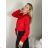Damen Satin Langarmhemd (S/M/L ONE SIZE) ITALIAN FASHION IM322560