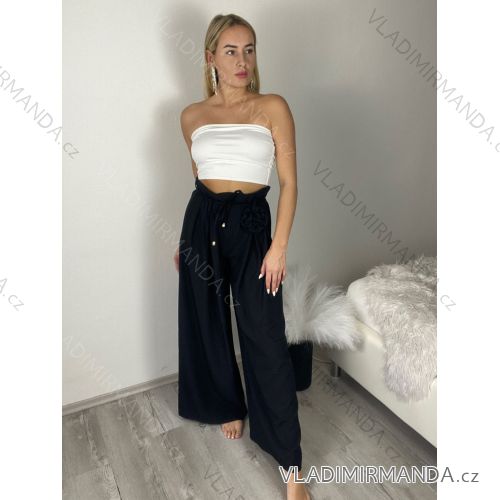 Kurzärmliges Sommer-Freizeitkleid für Damen (S/M/L EINHEITSGRÖSSE) ITALIAN FASHION IMWGB25022 S / M / L schwarz
