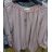 Übergroße (uni xl-3xl) T-Shirt Tunika Langarm Damen ITALIENISCH Mode IMC1743
