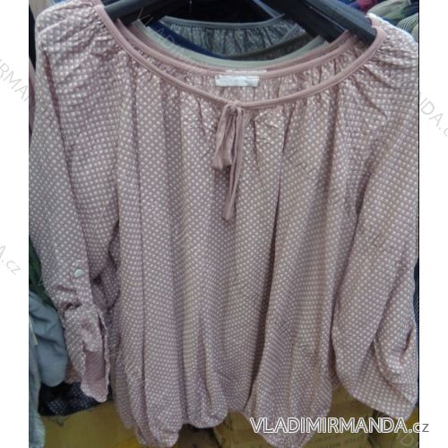 Übergroße (uni xl-3xl) T-Shirt Tunika Langarm Damen ITALIENISCH Mode IMC1743
