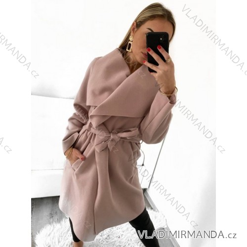 Damen langer Fleecemantel (M / L ONE SIZE) ITALIAN FASHION IMD211105