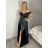 Langes Carmen-Partykleid für Damen (S/M/L EINHEITSGRÖSSE) ITALIAN FASHION IM324302