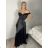 Langes Carmen-Partykleid für Damen (S/M/L EINHEITSGRÖSSE) ITALIAN FASHION IM324302