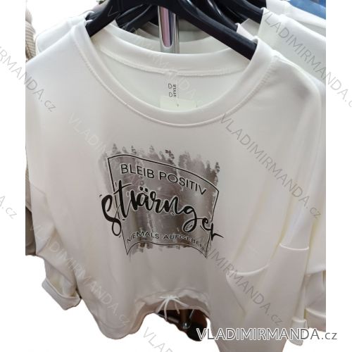 Übergroßer gestrickter Langarmpullover für Damen (S/M EINHEITSGRÖSSE) ITALIAN FASHION IMSN2416125