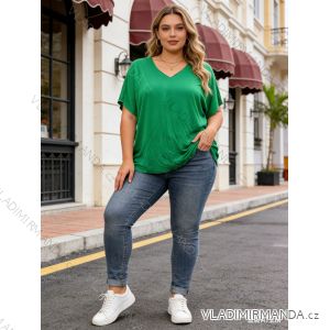 Sommerkleid oval Kurzarm Damen Übergröße (50/52/54 Einheitsgröße) ITALIAN FASHION IM425011