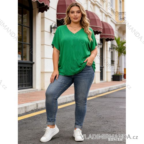 Sommerkleid oval Kurzarm Damen Übergröße (50/52/54 Einheitsgröße) ITALIAN FASHION IM425011