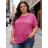 Sommerkleid oval Kurzarm Damen Übergröße (50/52/54 Einheitsgröße) ITALIAN FASHION IM425011
