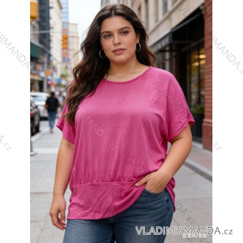 Sommerkleid oval Kurzarm Damen Übergröße (50/52/54 Einheitsgröße) ITALIAN FASHION IM425011