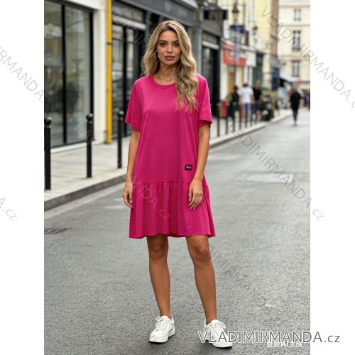 Sommerkleid oval Kurzarm Damen Übergröße (50/52/54 Einheitsgröße) ITALIAN FASHION IM425011