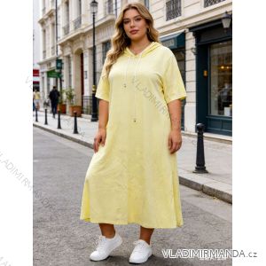 Sommerkleid oval Kurzarm Damen Übergröße (50/52/54 Einheitsgröße) ITALIAN FASHION IM425011