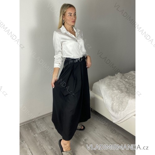 Übergroßer gestrickter Langarmpullover für Damen (S/M EINHEITSGRÖSSE) ITALIAN FASHION IMSN2416125 -   schwarz -   S / M / L
