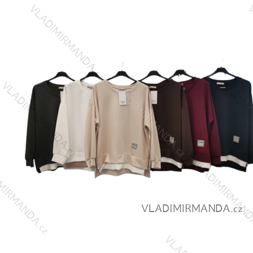 Übergroßes Langarm-Sweatshirt für Damen (S/M/L ONE SIZE) ITALIAN FASHION IMPLI2507219