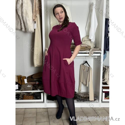 Übergroßer gestrickter Langarmpullover für Damen (S/M EINHEITSGRÖSSE) ITALIAN FASHION IMSN2416125