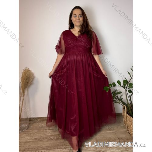 Ärmellose Jacke mit langen Ärmeln (uni sl) ITALIENISCHE Mode IMC17326 46/48/50 Wein