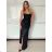Langes Chiffon-Kurzarmkleid für Damen (S/M ONE SIZE) ITALIAN FASHION IMWGS231048