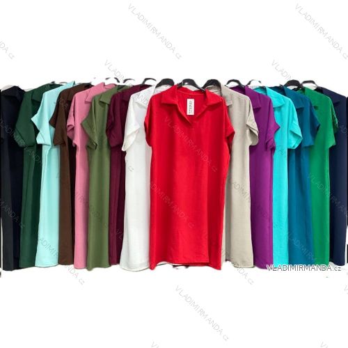 Kurzärmliges Sommer-Hemdkleid für Damen (L/XL EINHEITSGRÖSSE) ITALIAN FASHION IMC23172