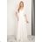 Langes formelles Kurzarmkleid für Damen (36-54) POLISH FASHION PMLMR23LAURA