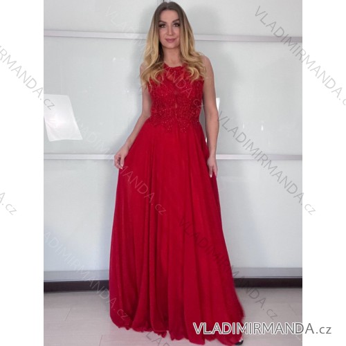 Elegantes langes Hochzeitskleid für Damen mit Trägern (S/M EINHEITSGRÖSSE) ITALIAN FASHION IMM2268806 -   rot -   S / M